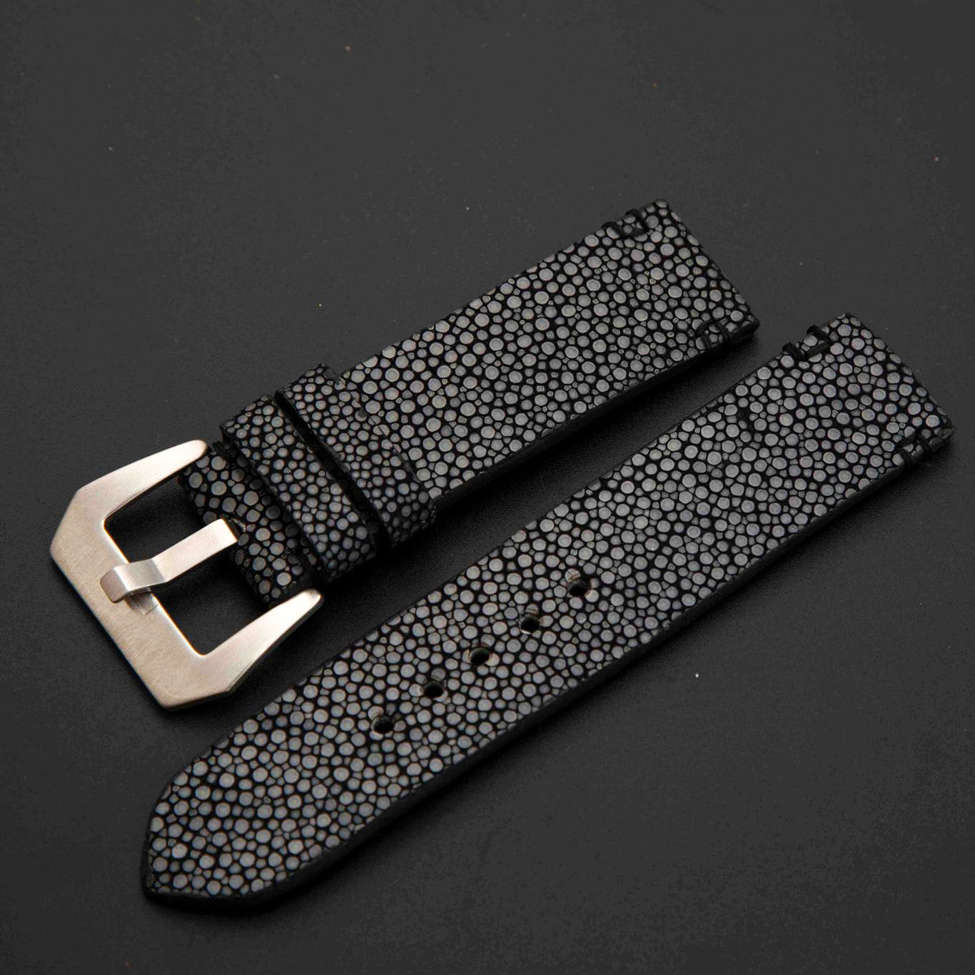 BLACK STINGRAY LEATHER STRAP