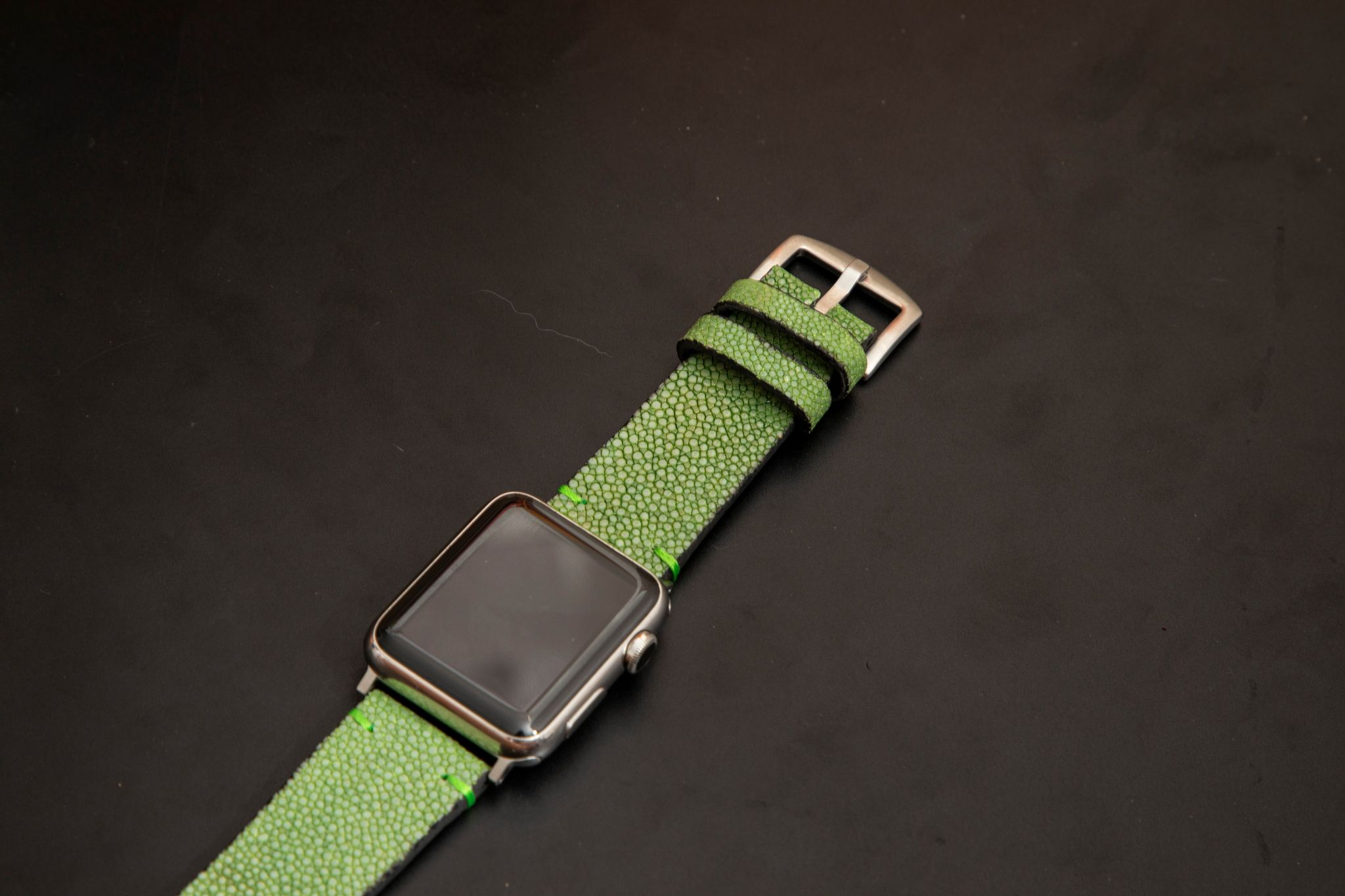 GREEN STINGRAY LEATHER STRAP