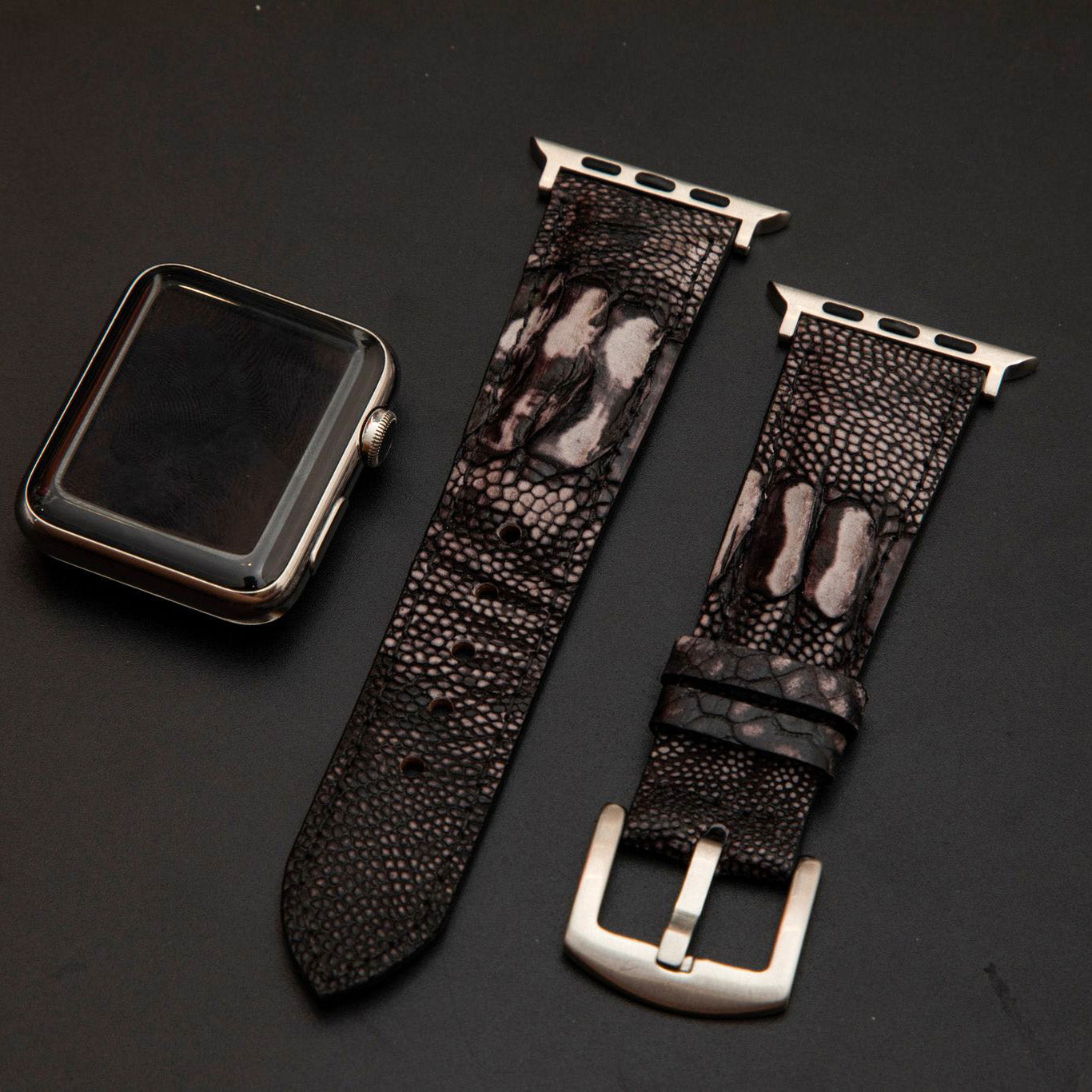 PURPLE OSTRICH LEATHER STRAP