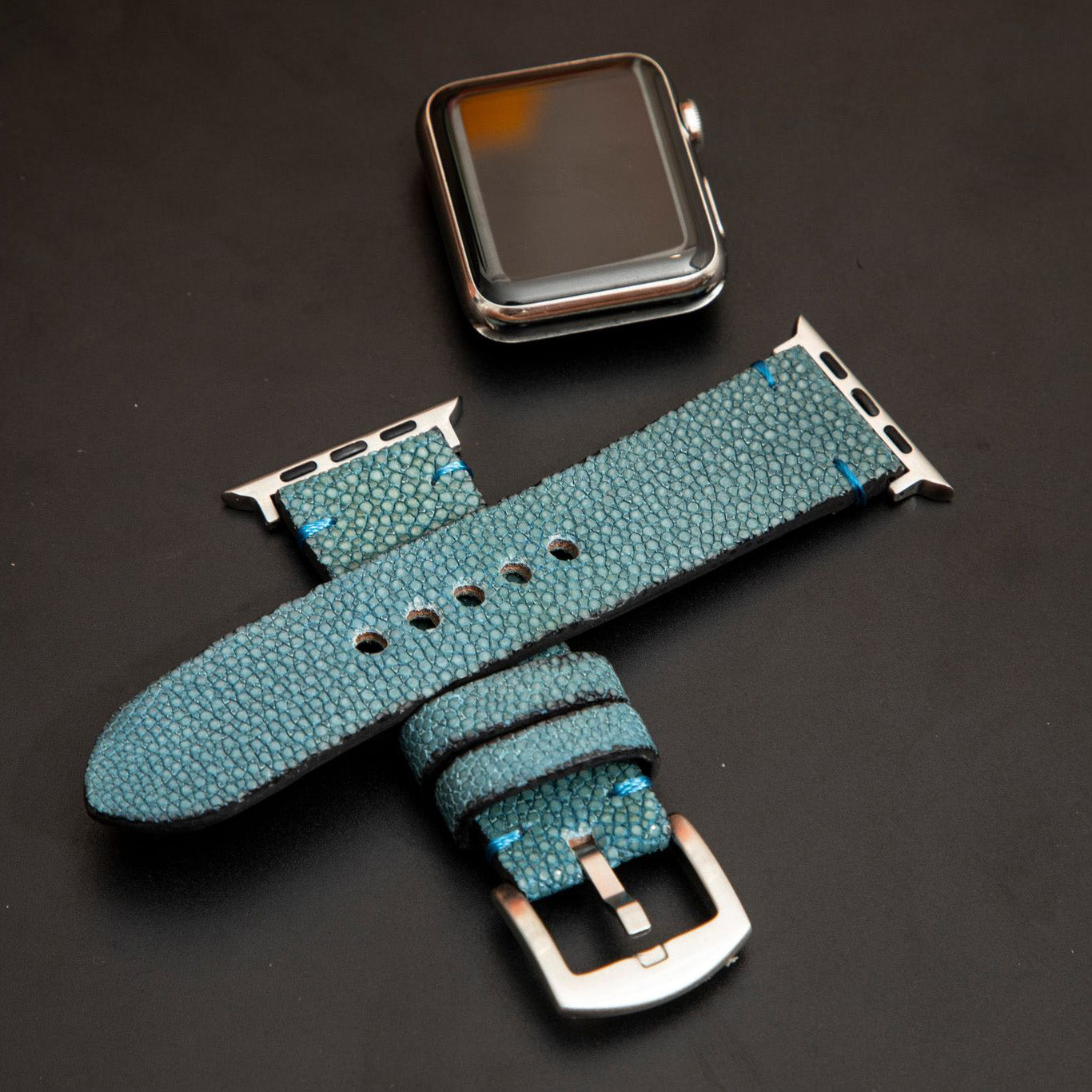 BLUE STINGRAY LEATHER STRAP