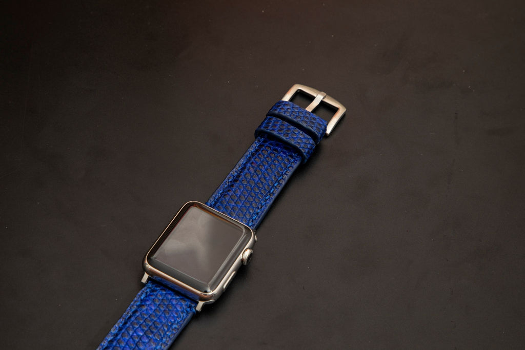 BLUE LIZARD LEATHER STRAP