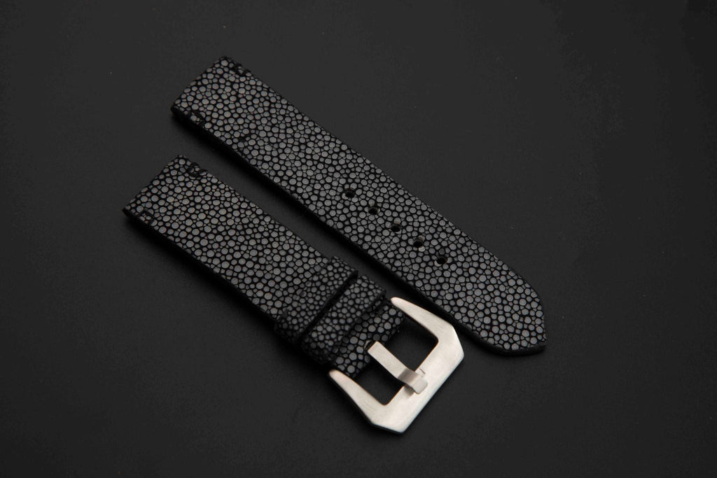 BLACK STINGRAY LEATHER STRAP