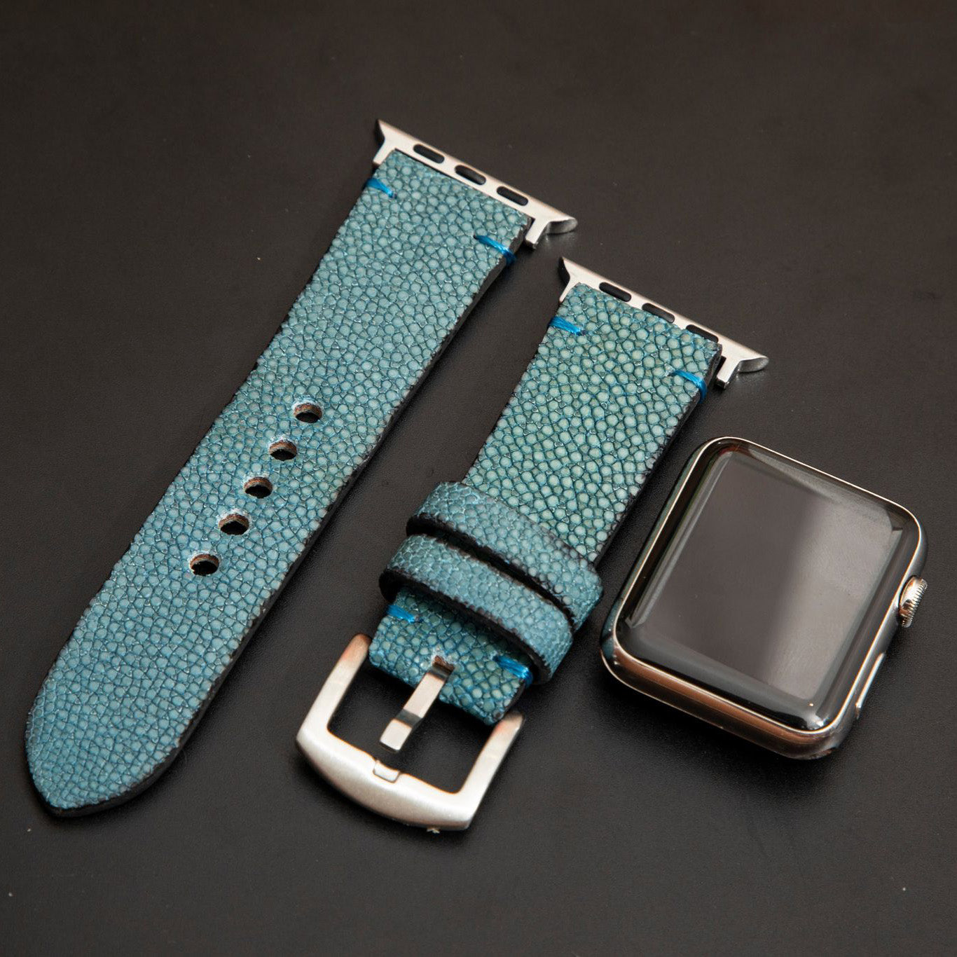 BLUE STINGRAY LEATHER STRAP