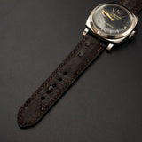 BROWN OSTRICH LEATHER STRAP