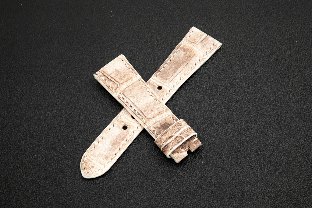 HIMALAYA CROCODILE BELLY LEATHER STRAP