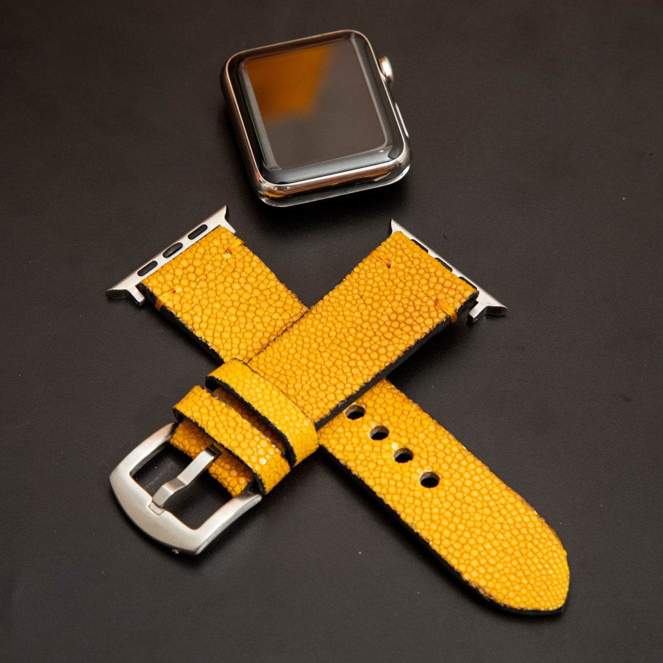 YELLOW STINGRAY LEATHER STRAP