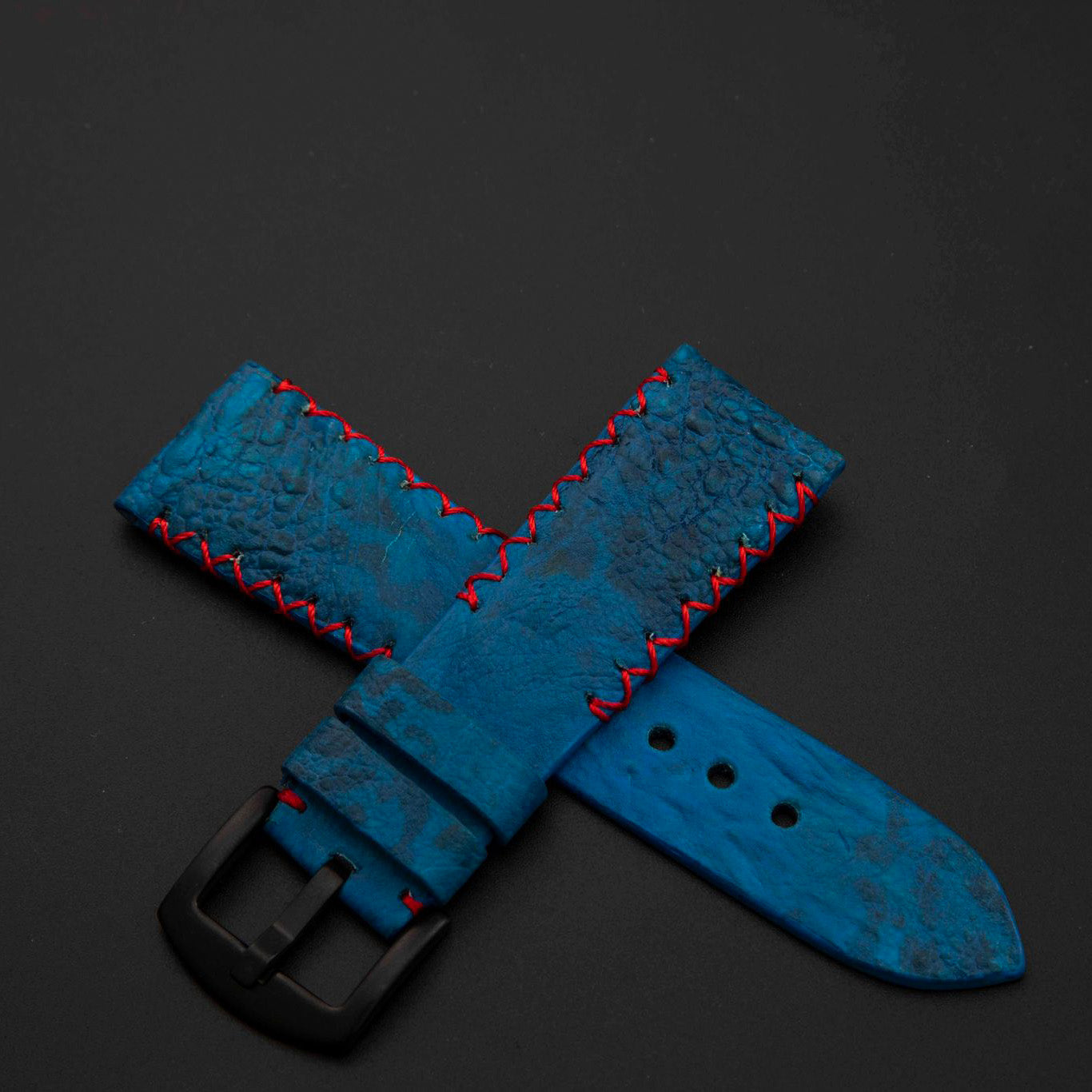 BLUE TOAD LEATHER STRAP
