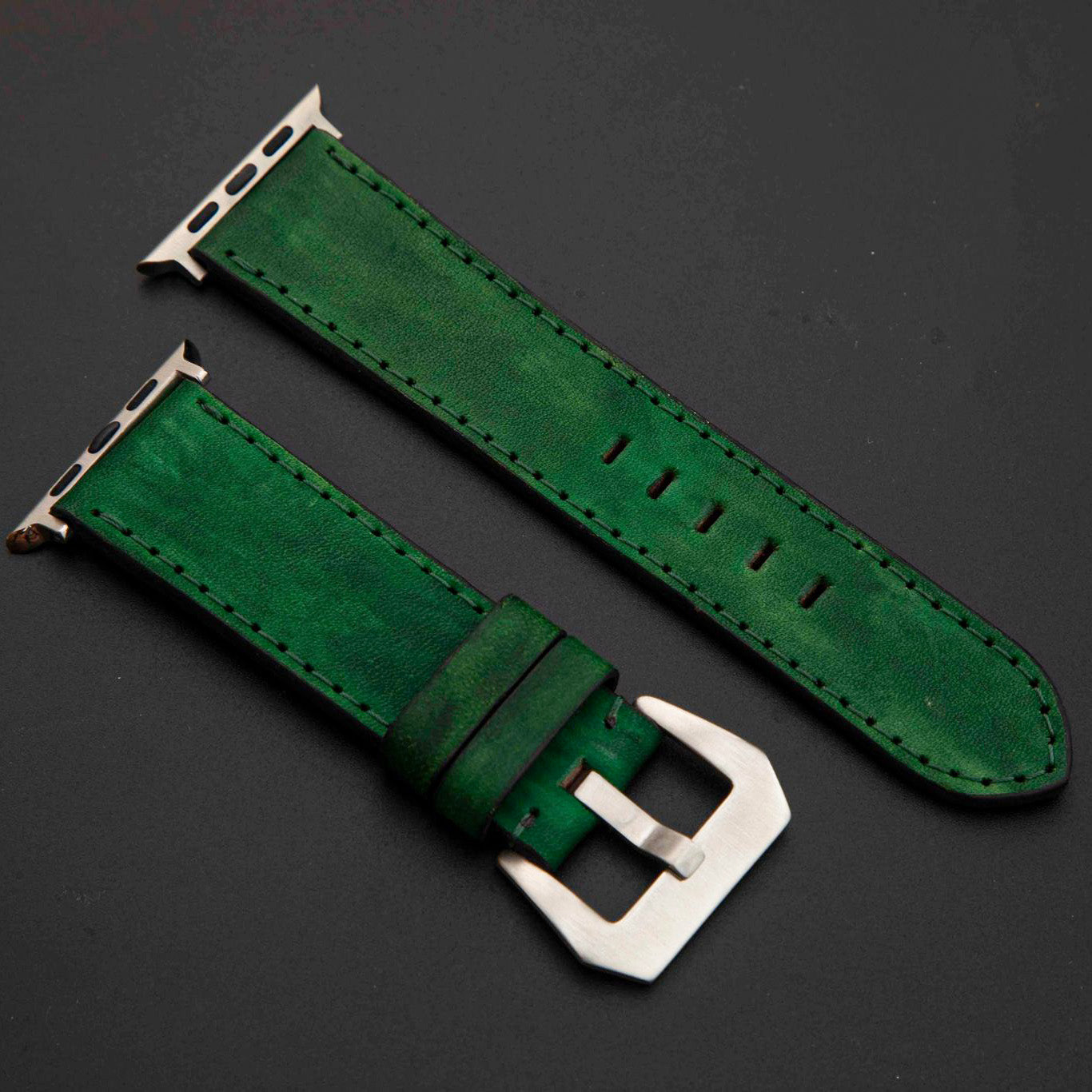 GREEN CALF LEATHER STRAP