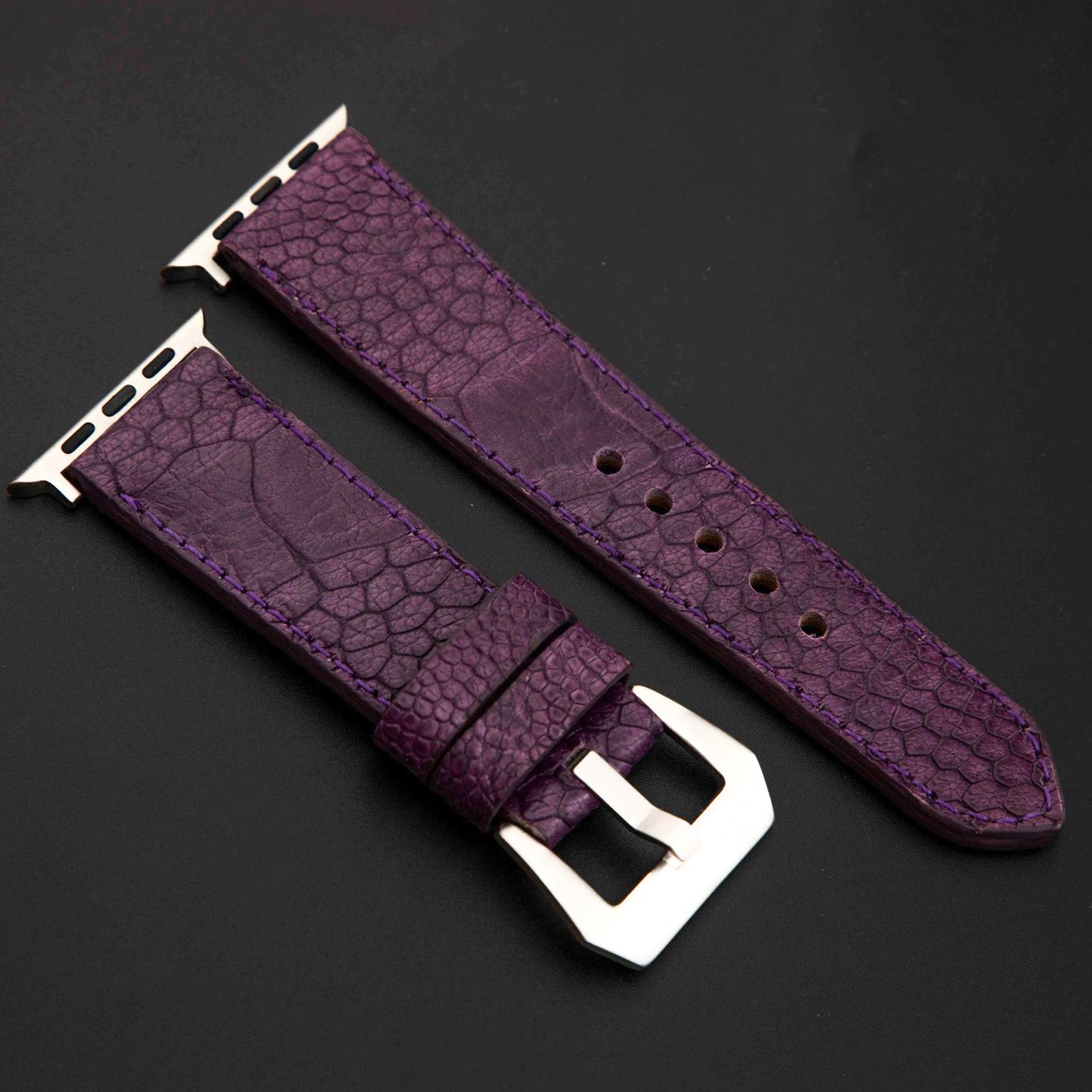 PURPLE OSTRICH LEATHER STRAP