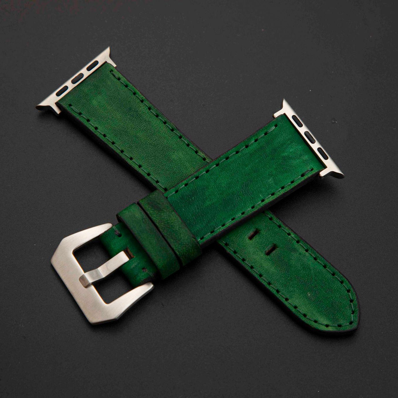 GREEN CALF LEATHER STRAP