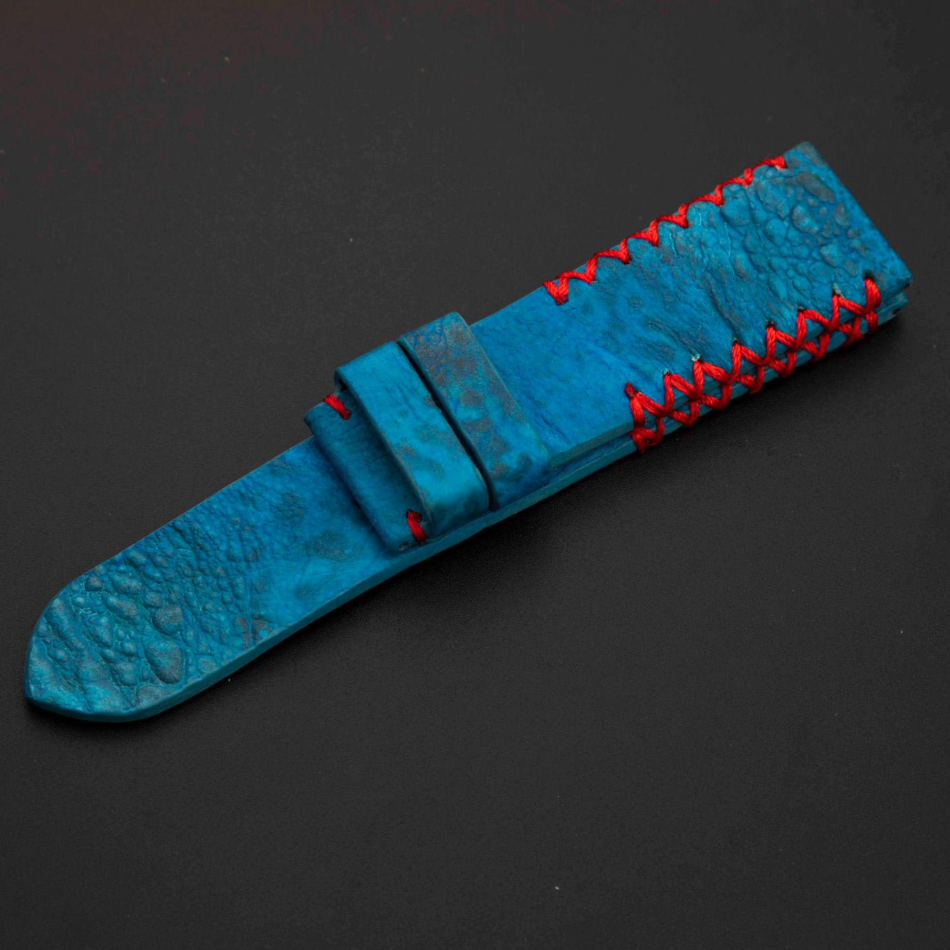 BLUE TOAD LEATHER STRAP
