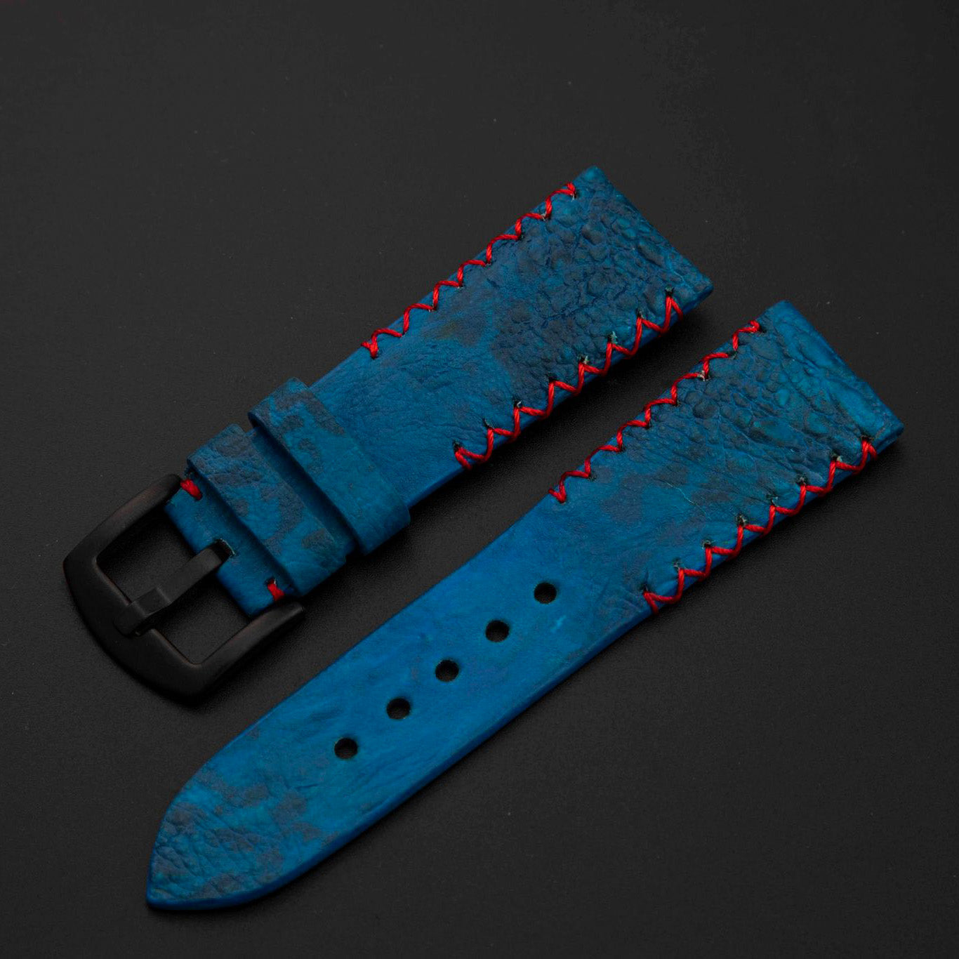 BLUE TOAD LEATHER STRAP