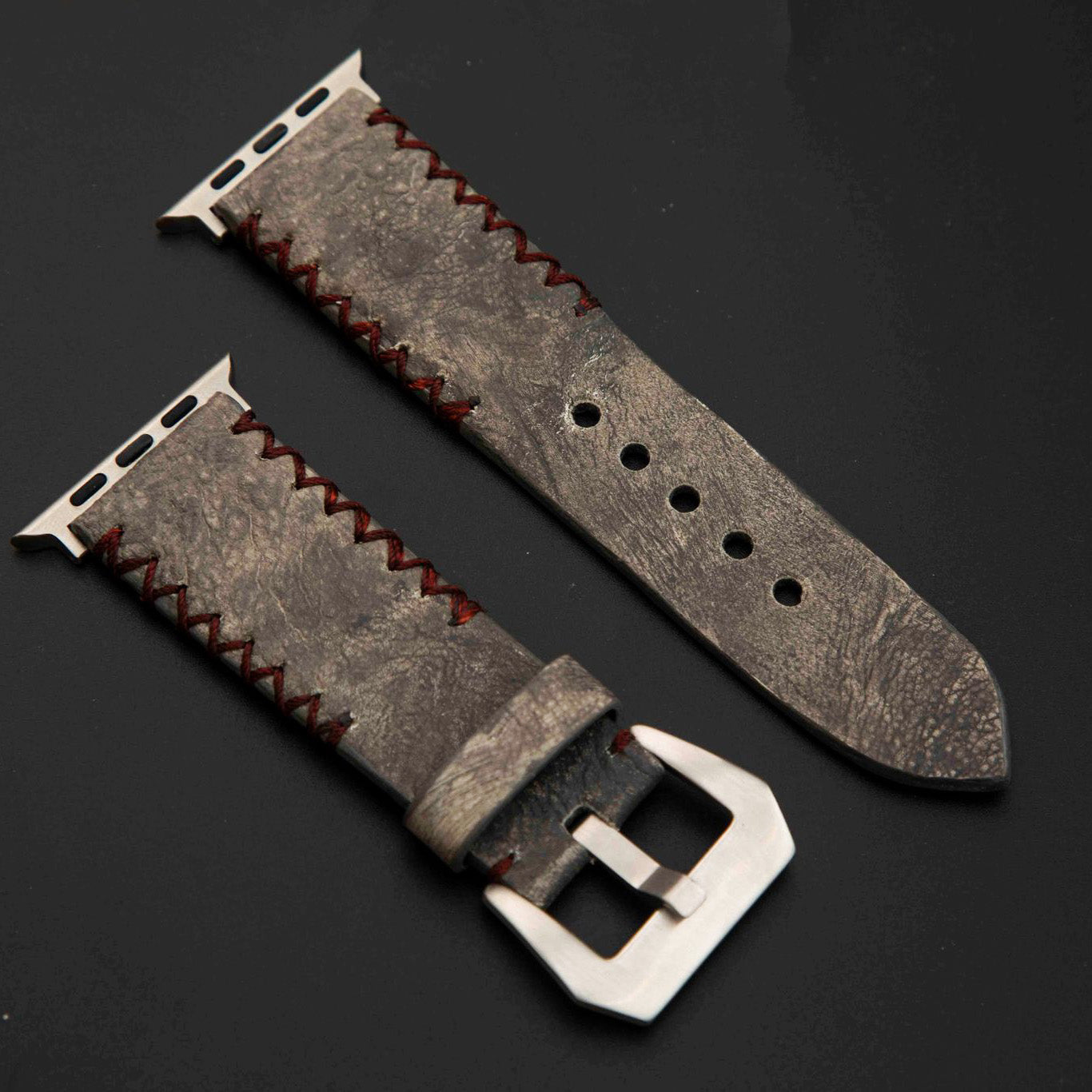 GREY TOAD LEATHER STRAP