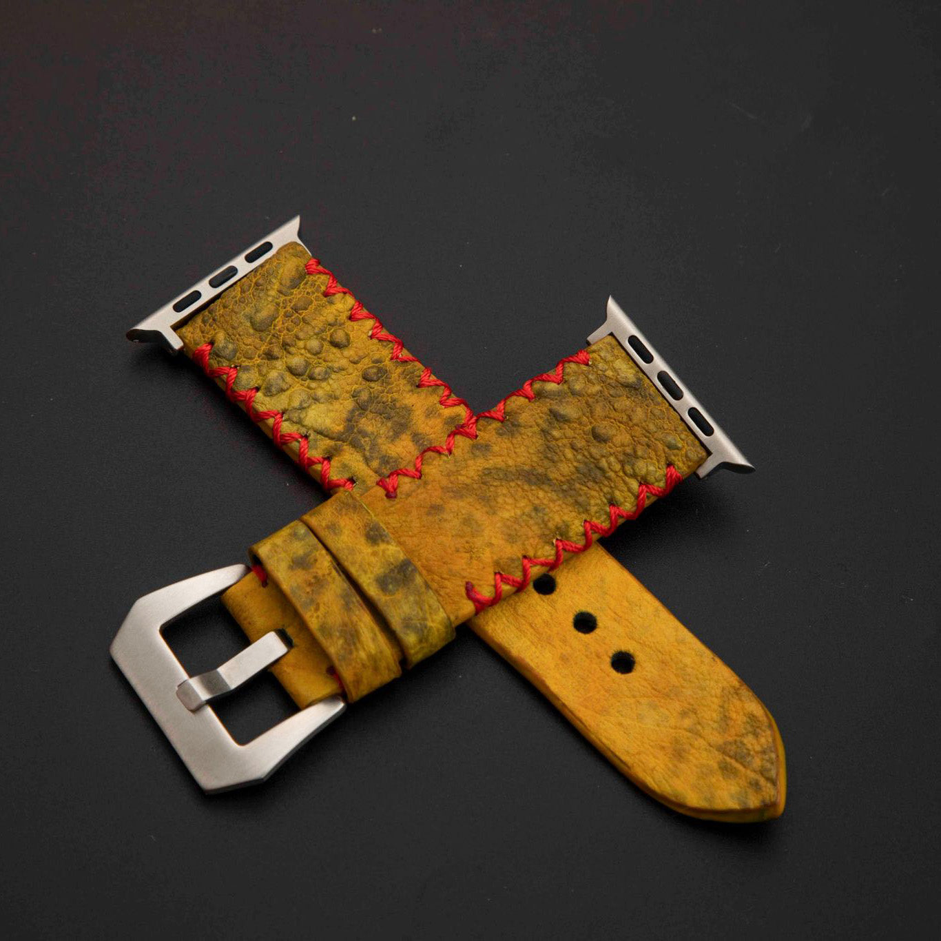 YELLOW TOAD LEATHER STRAP
