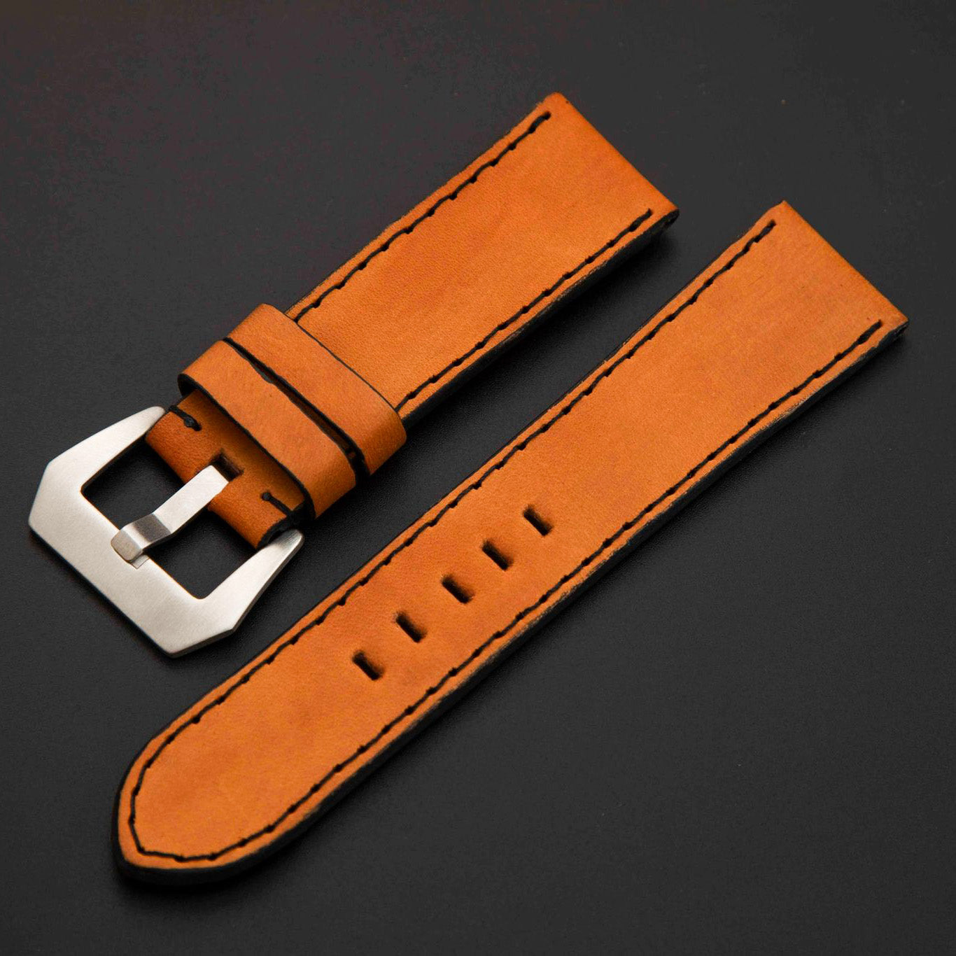 ORANGE CALF LEATHER STRAP
