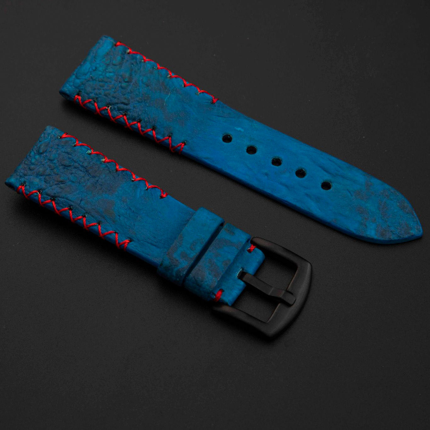 BLUE TOAD LEATHER STRAP