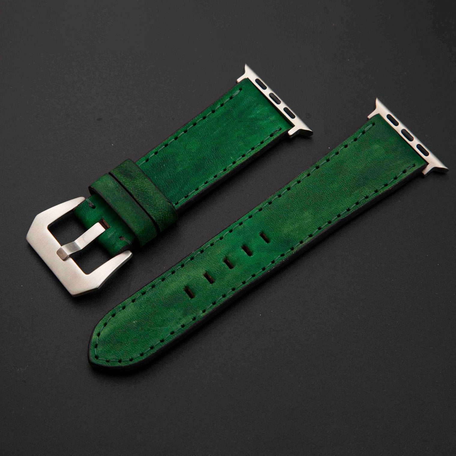 GREEN CALF LEATHER STRAP