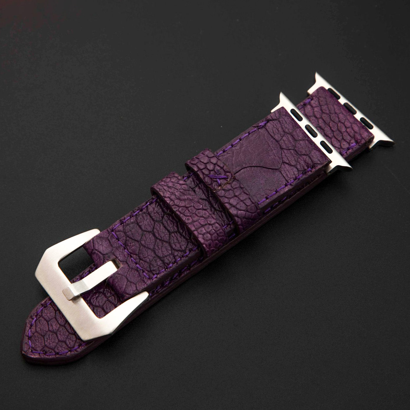 PURPLE OSTRICH LEATHER STRAP