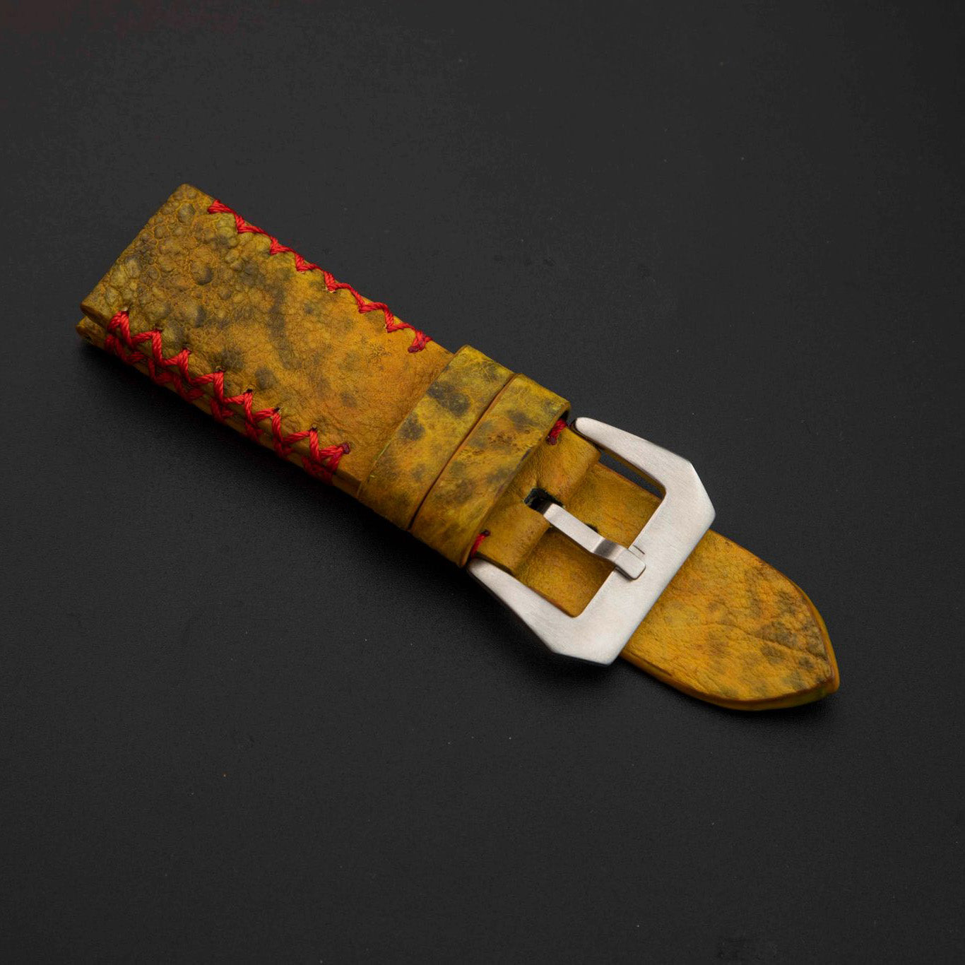 YELLOW TOAD LEATHER STRAP