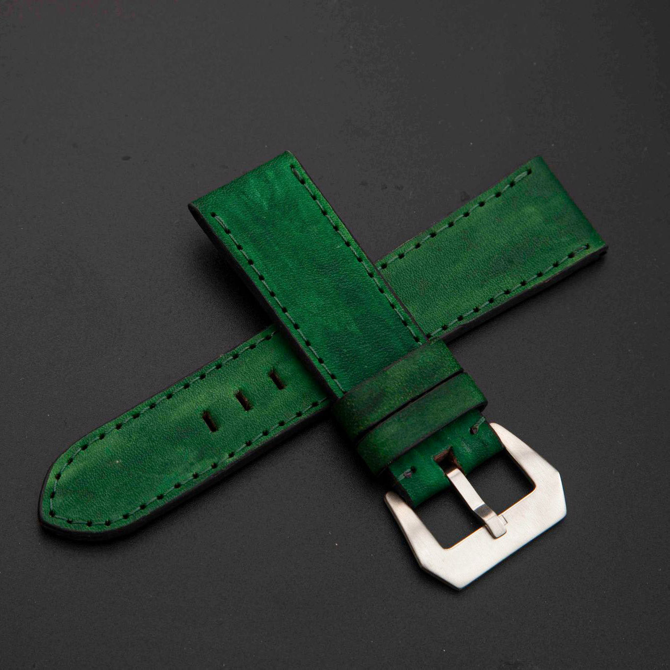 GREEN CALF LEATHER STRAP