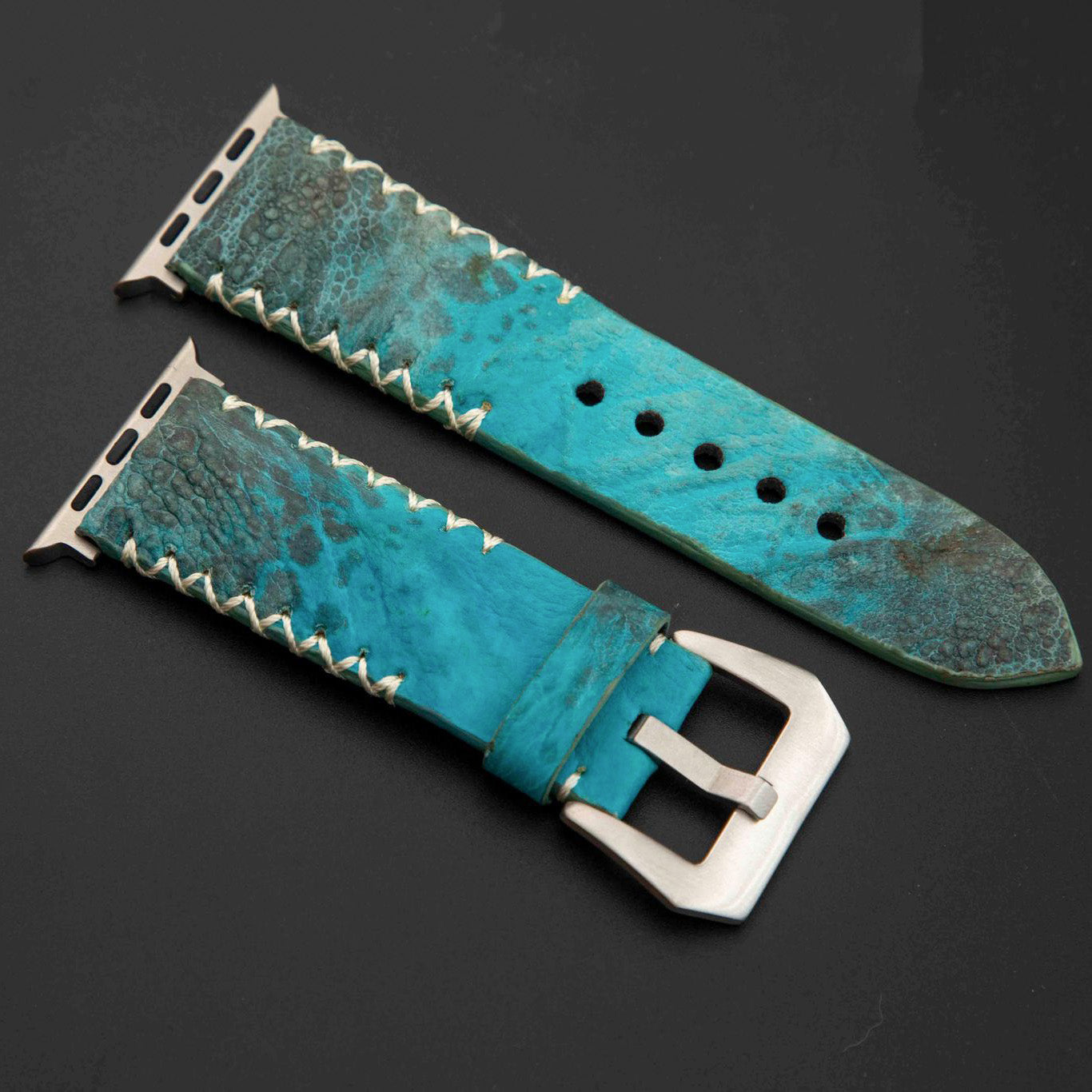 BLUE TOAD LEATHER STRAP