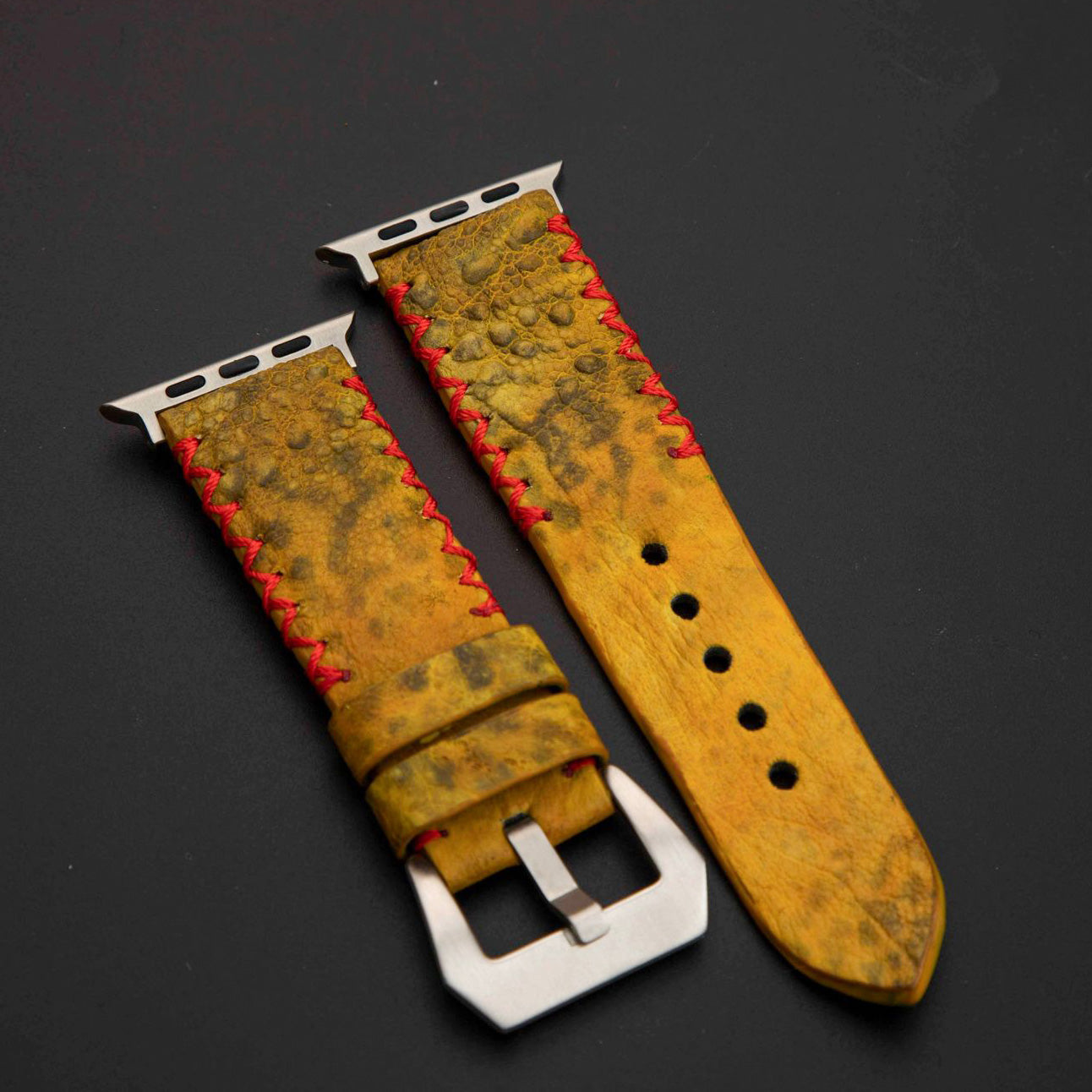 YELLOW TOAD LEATHER STRAP