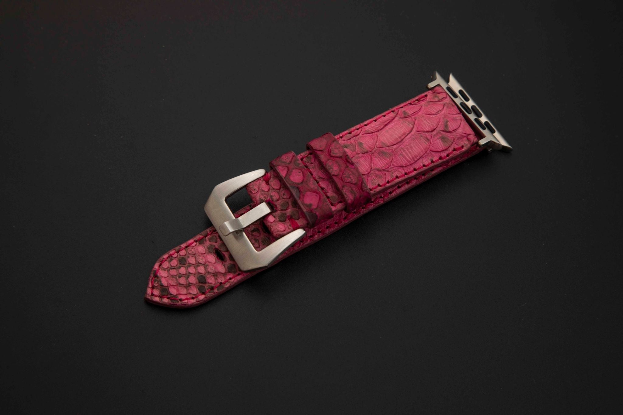 PINK PYTHON LEATHER STRAP