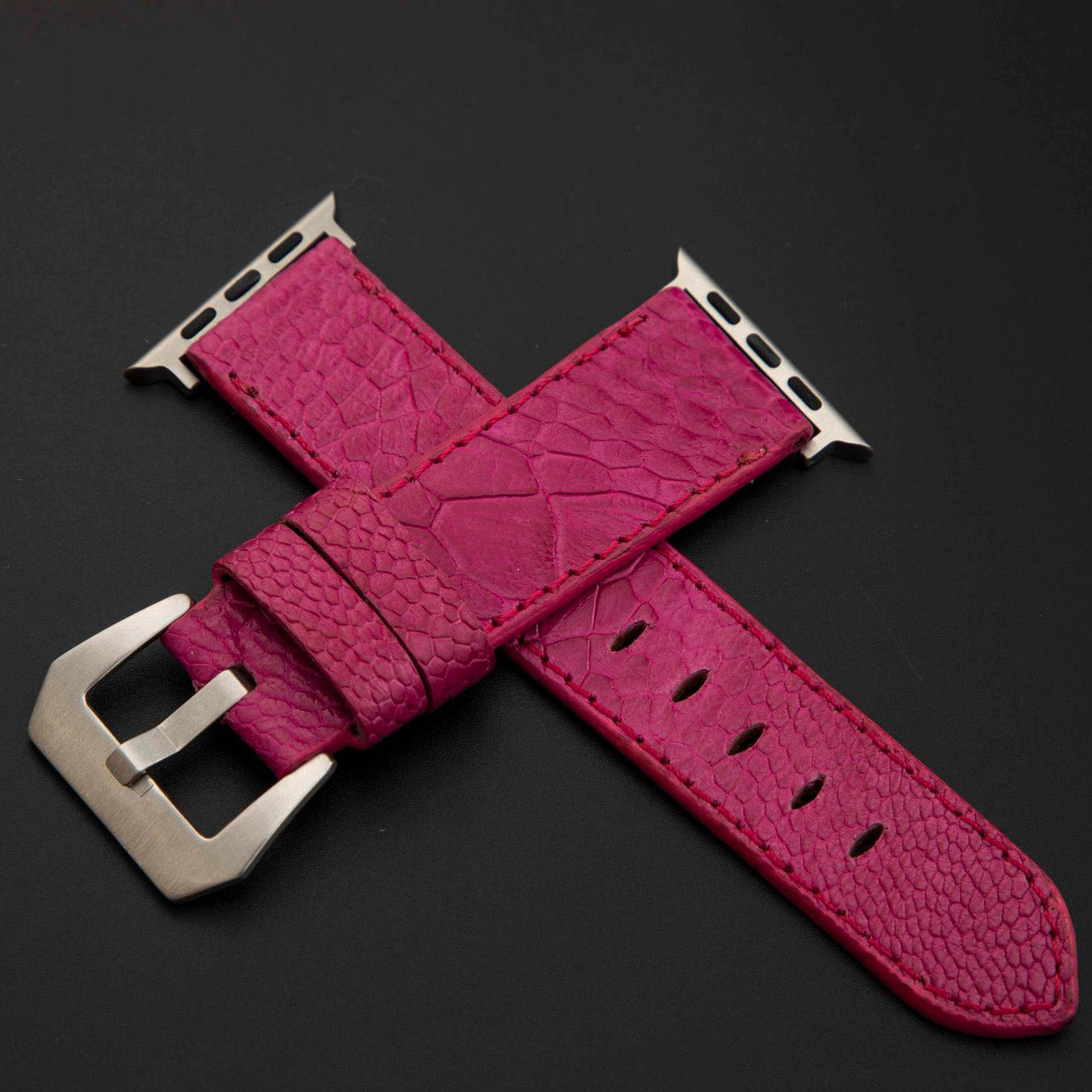 PINK OSTRICH LEATHER STRAP