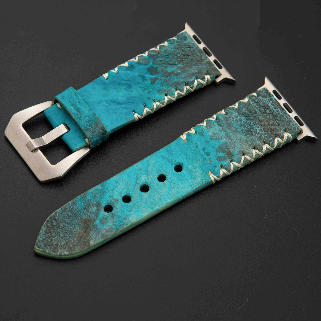 BLUE TOAD LEATHER STRAP