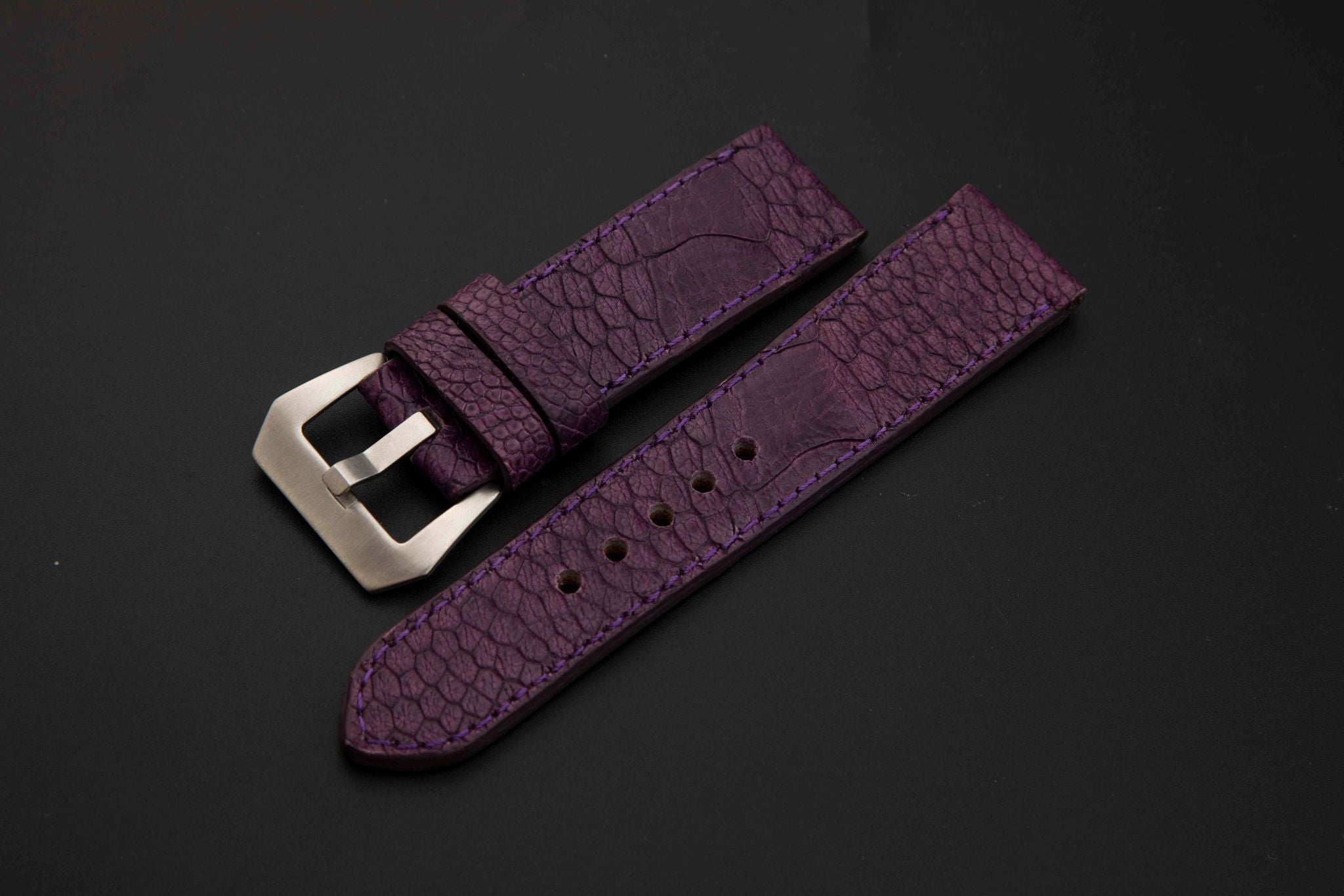 PURPLE OSTRICH LEATHER STRAP