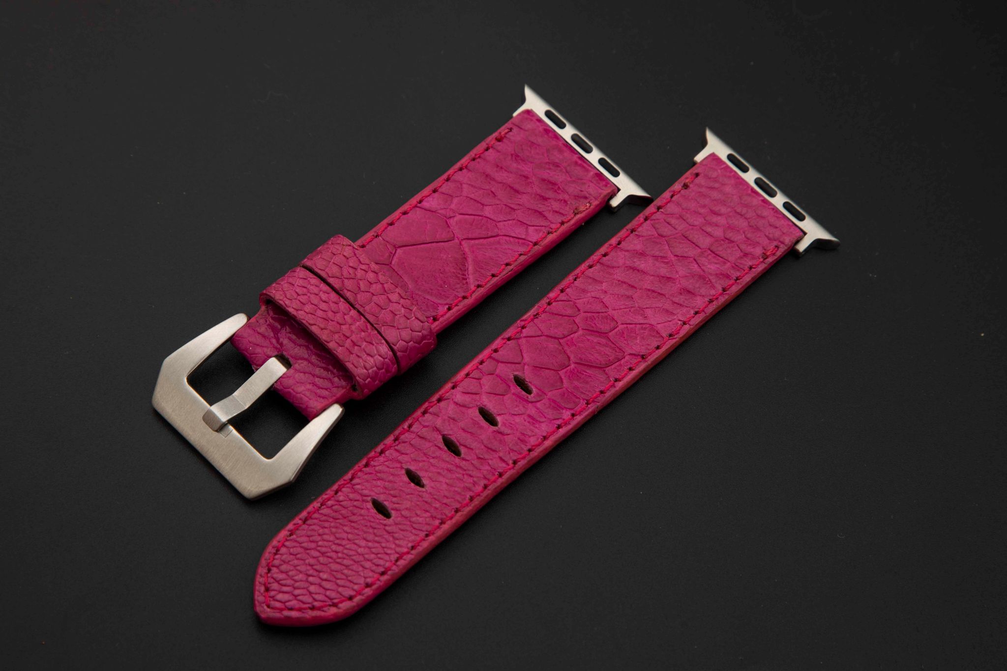 PINK OSTRICH LEATHER STRAP
