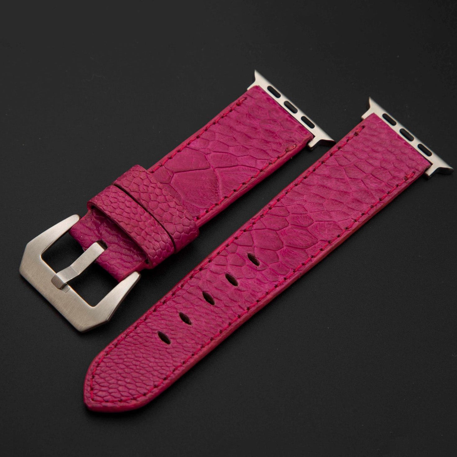 PINK OSTRICH LEATHER STRAP