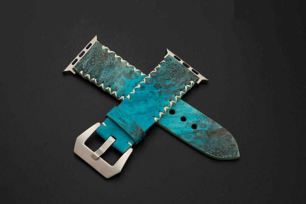 BLUE TOAD LEATHER STRAP