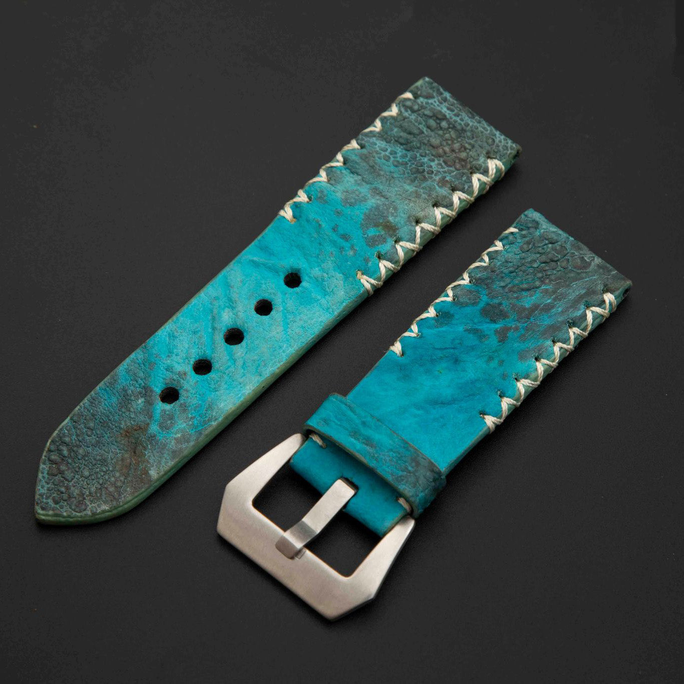 BLUE TOAD LEATHER STRAP