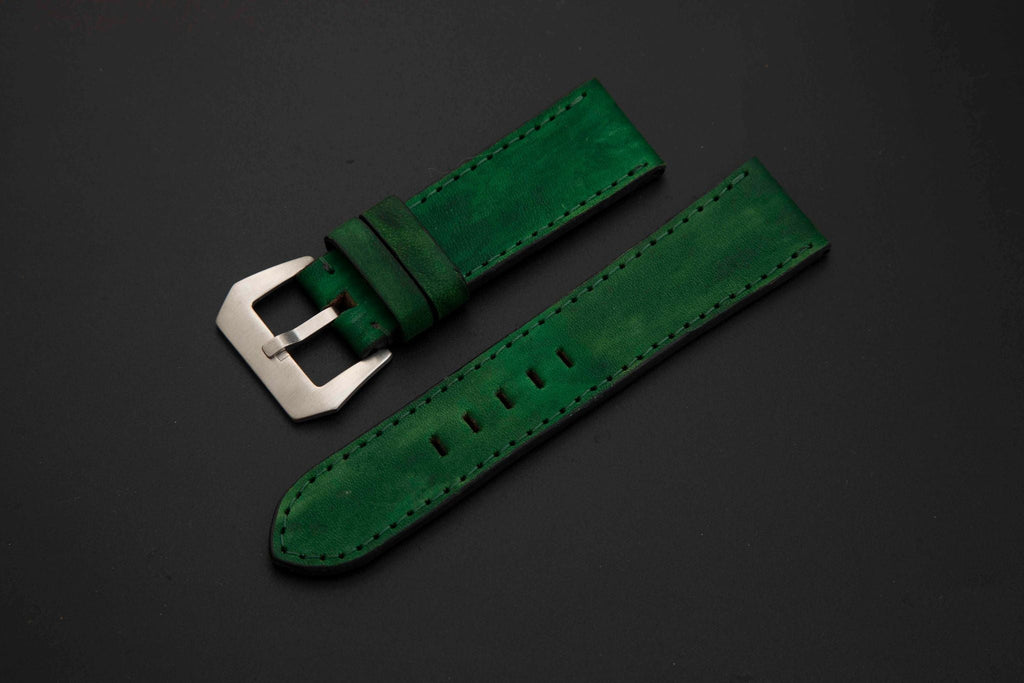 GREEN CALF LEATHER STRAP