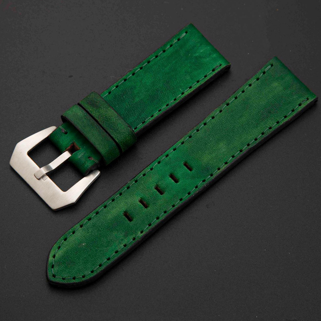 GREEN CALF LEATHER STRAP
