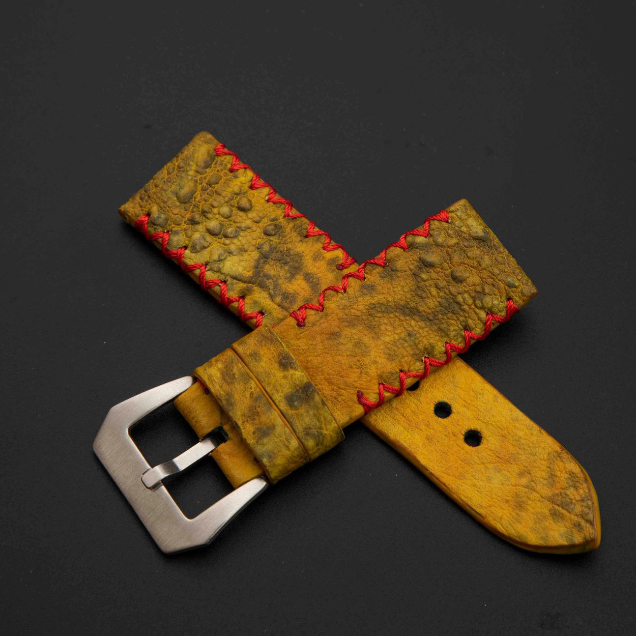 YELLOW TOAD LEATHER STRAP