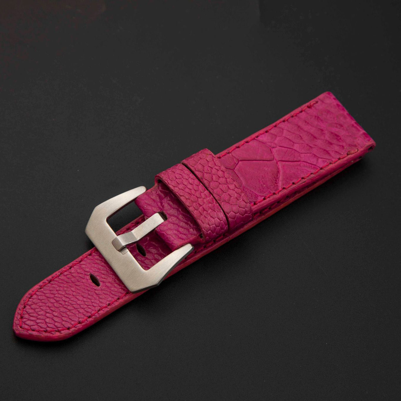 PINK OSTRICH LEATHER STRAP