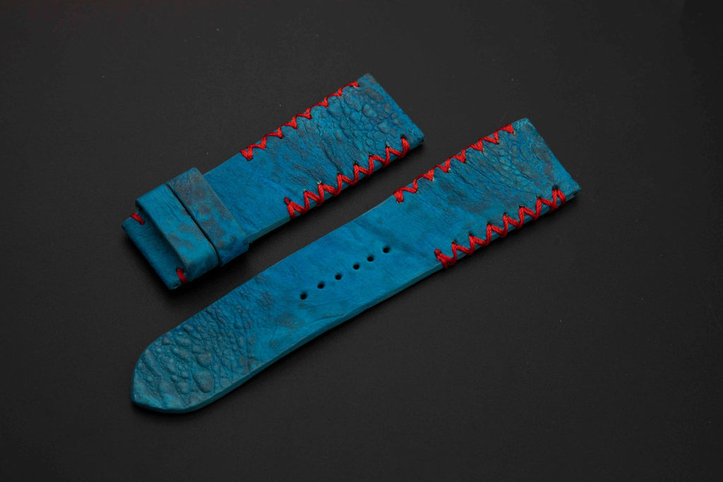 BLUE TOAD LEATHER STRAP