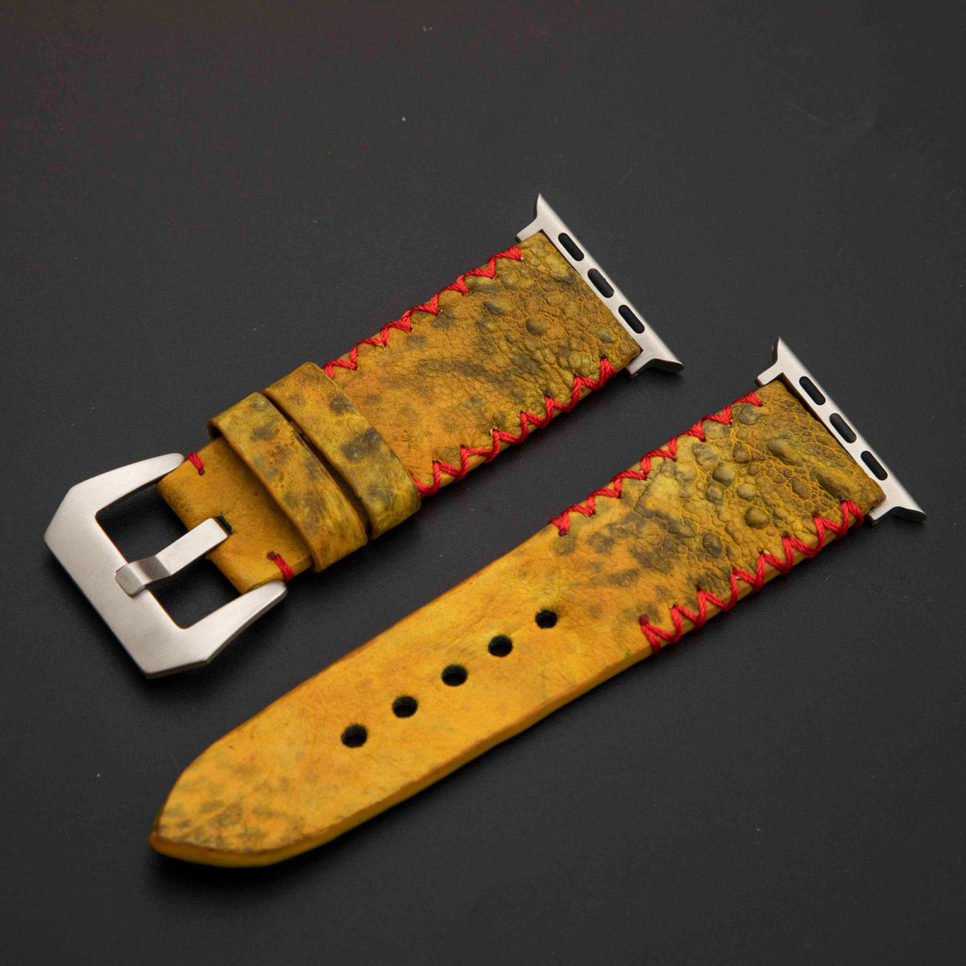 YELLOW TOAD LEATHER STRAP