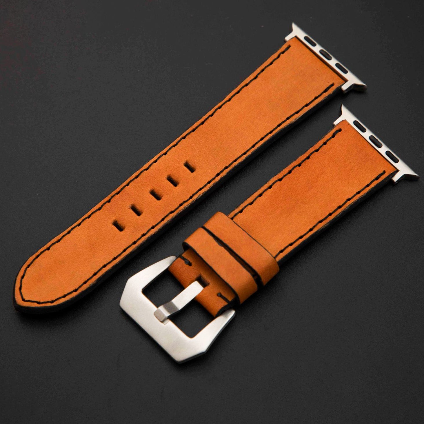 ORANGE CALF LEATHER STRAP