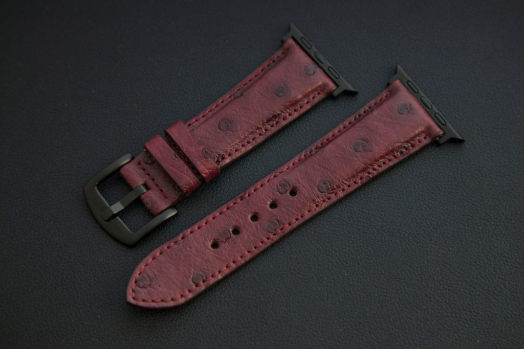 PURPLE OSTRICH LEATHER STRAP