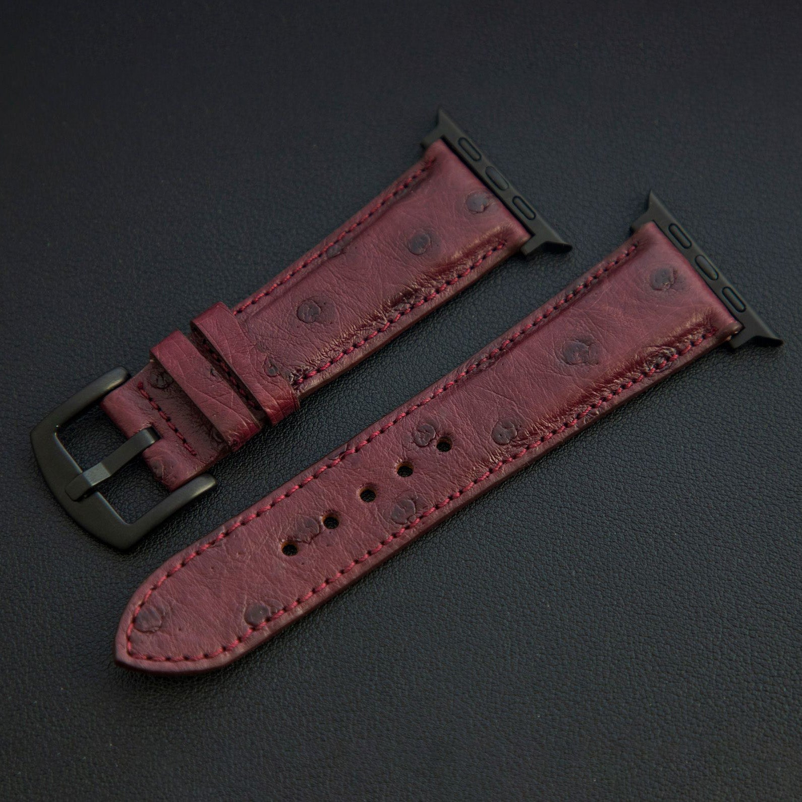 PURPLE OSTRICH LEATHER STRAP