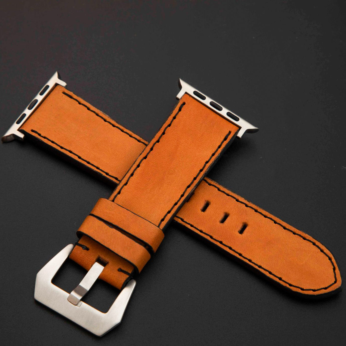 ORANGE CALF LEATHER STRAP