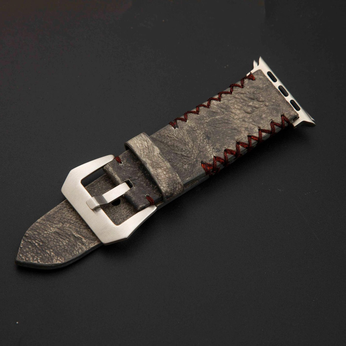 GREY TOAD LEATHER STRAP