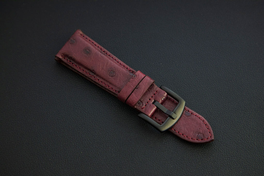 PURPLE OSTRICH LEATHER STRAP