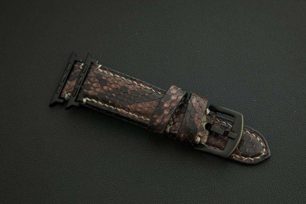 BROWN PYTHON LEATHER STRAP