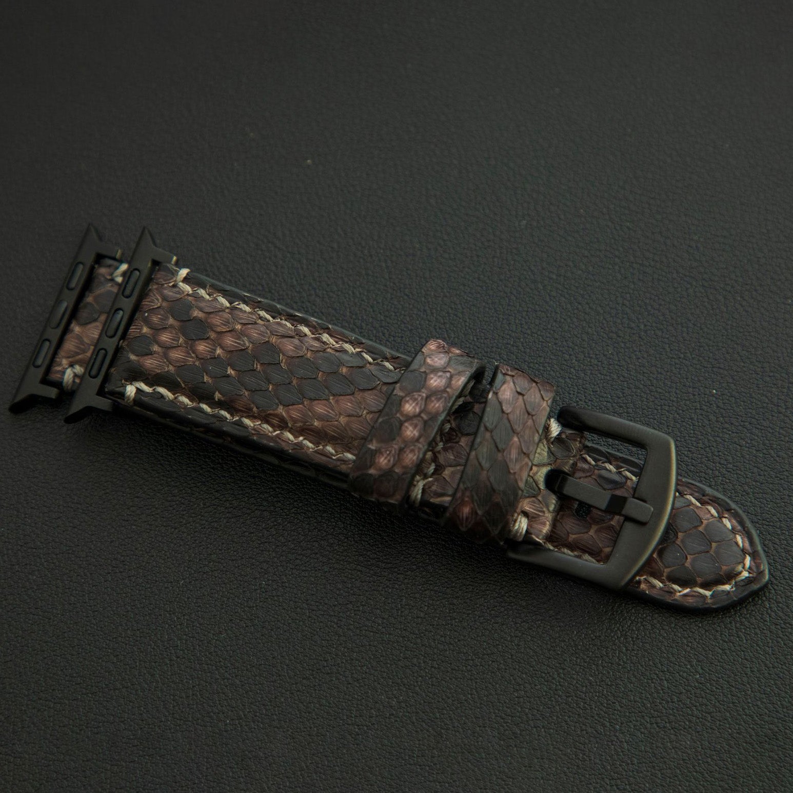 BROWN PYTHON LEATHER STRAP