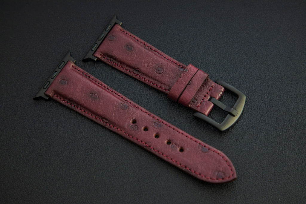 PURPLE OSTRICH LEATHER STRAP