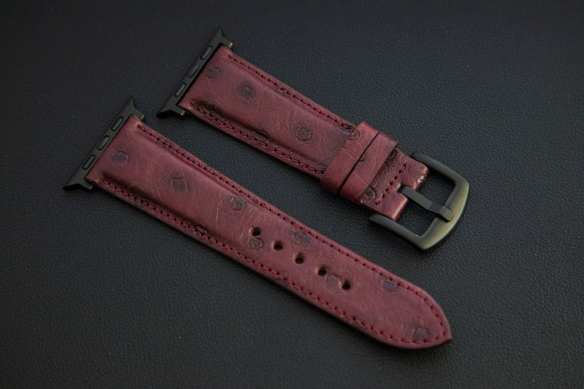 PURPLE OSTRICH LEATHER STRAP